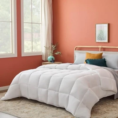 Immagine di Linenspa Trapunta in Microfibra Piumino 4 Stagioni ultra morbido Piumone Singolo (155 x 220 cm) Bianco