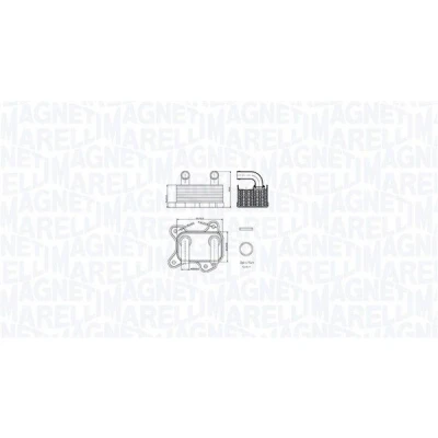 Immagine di MAGNETI MARELLI 350300002000 Radiatore Olio OPEL: Corsa C Hatchback, Astra G Caravan, Combo Van / Station Wagon