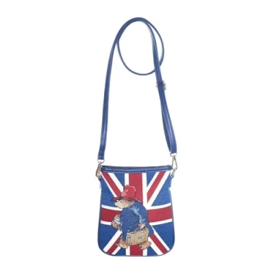 Immagine di Borsa a tracolla ufficiale Signare Paddington Bear Union Jack Tapestry Travel Wallet, Blu/rosso/bianco, 20cm (W) x 14cm (H) 1.5cm (D)