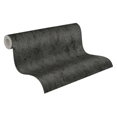 Immagine di A.S. Création Carta da parati Unita Elements tessuto non 10.05 m x 0.53 Nero Argento Grigio Prodotto in Germania 326515 32651 5