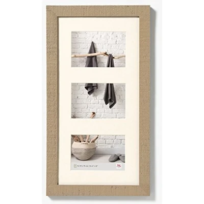 Immagine di walther design beige 3x 10x15 cm galleria con passe partout, Home cornice in legno HO315C