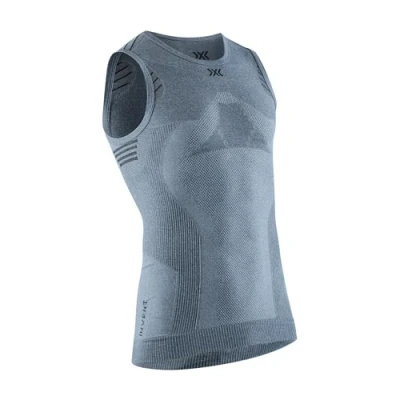 Immagine di X Bionic Invent 4.0 Maglia Termica Uomo Senza Maniche a Compressione Canotta ad Alte Prestazioni Per Running, Sci, Ciclismo, Fitness, e Sport Invernali Climi Rigidi, M, Grigio