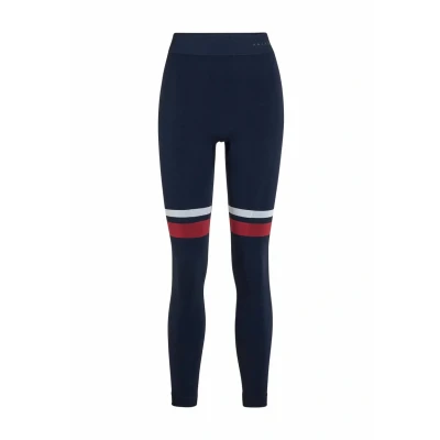 Immagine di FALKE Pantaloni Baselayer da Donna Maximum Warm Long W Ti Materiale Funzionale ad Asciugatura Rapida, 1 Pezzo, Blu Space Blue 6116 Trend, XS