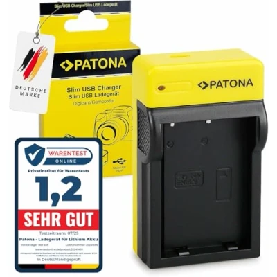 Immagine di PATONA Slim Caricabatterie per EN EL9, EL9a, ENEL9 Batterie, Caricatore Compatto e Leggero, Compatibile con Nikon D40, D40x, D60, D3000, D5000