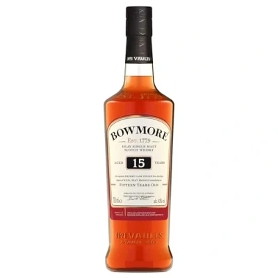 Immagine di Bowmore, Single Malt Whisky Darkest, 15 Anni di invecchiamento 1 bottiglia da 700ml