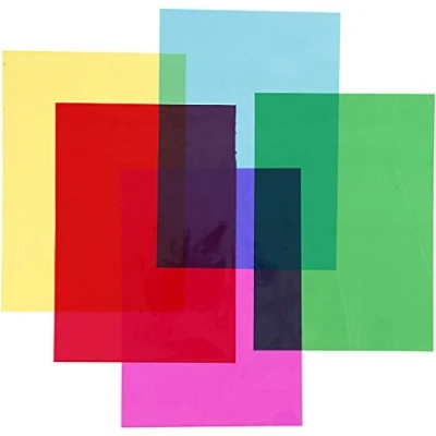 Immagine di Cellophane, A4 21x30 cm, 25 micro colori asstd, fogli 100asstd