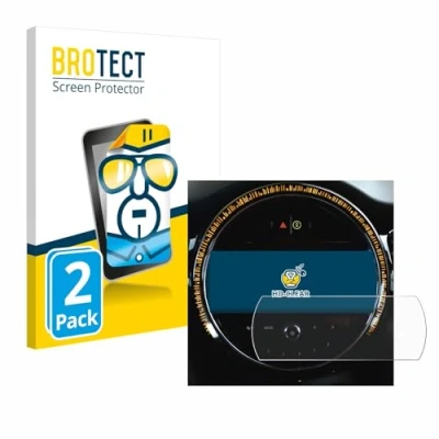 Immagine di brotect Pellicola Protettiva per Mini Cooper 2021 Infotainment System 8.8&quot; Protezione Schermo (2 Pezzi) [Trasparente, Anti Impronte]