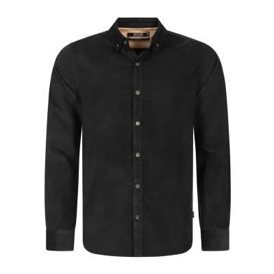 Immagine di Indicode Uomini Ryan Shirt Camicia in Velluto a Coste di Cotone Black L