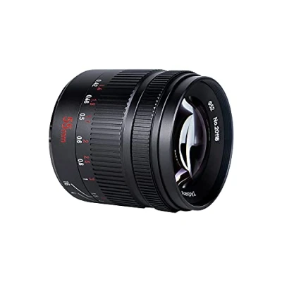 Immagine di 7artisans Obiettivo 55 mm F1.4 Mark II APS C con messa a fuoco manuale, grande apertura, per fotocamere mirrorless Fuji X A1 A10 A2 A3 T1 T10 T2 T20 E2 E2S M1 T100 Pro2