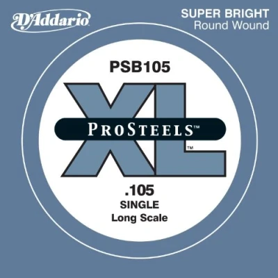 Immagine di Corda singola D’Addario PSB105 ProSteels per basso, Long Scale, .105