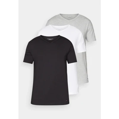 Immagine di Tommy Hilfiger TEE 3 PACK Maglietta intima, Uomo, Taglia: Small, Black/white/grey heather