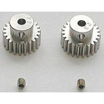 Immagine di Pignone in alluminio per motore 22/23 denti M0,6/48dp Parte di ricambio Tamiya 50357