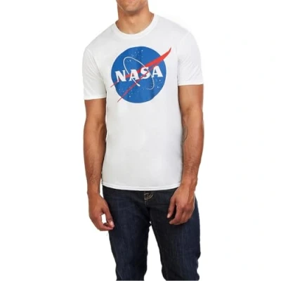 Immagine di Nasa Circle Logo T Shirt, Bianco (White White), Small Uomo