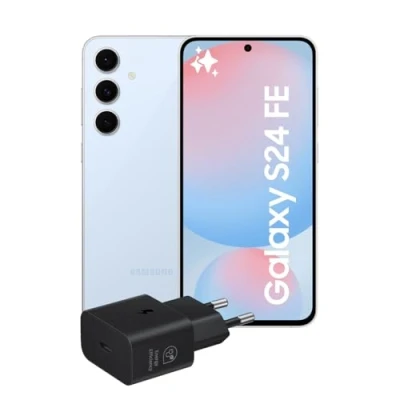 Immagine di Samsung Galaxy S24 FE Smartphone AI, Caricatore Incluso, Display Dynamic AMOLED 2X 6.7&#039;&#039;, Dual SIM, Fotocamera 50MP, 8GB RAM, 128GB, Batteria a lunga durata, IP68, Blue [Versione Italiana]