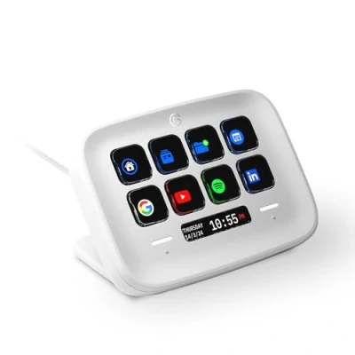 Immagine di Elgato Stream Deck Neo 8 Tasti Personalizzabili, 2 Touch Point, velocizza attività e Flussi di Lavoro controlla Word, Excel, PowerPoint, Teams, Zoom, Spotify Altro, Drag And Drop per Mac PC