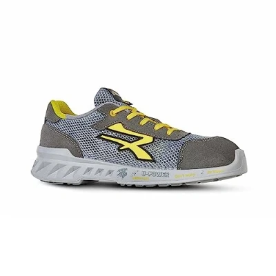 Immagine di U Power RV20126 44 Scarpe Light Calzature di Sicurezza Gamma Red Leve Modello Tony ESD S1P SRC Taglia Unisex Adulto, Grigio, EU