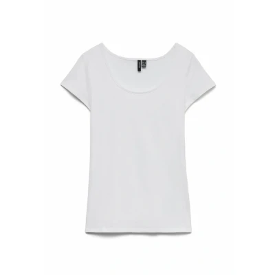 Immagine di Vero Moda, Vmmaxi My Ss Soft U Neck Noos Maglietta, Bianco (Bright White), M Donna