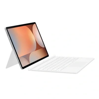 Immagine di Samsung Book Cover Keyboard Custodia per tablet con tastiera Galaxy Tab S9+ S9 FE+ S10+, Bianco