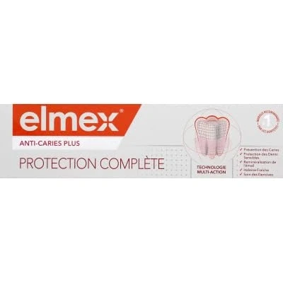 Immagine di Elmex Dentifricio Anti Caries Plus Cura Completa Rimineralizza lo smalto Protegge i denti sensibili e l&#039;irritazione delle gengive 75 ml