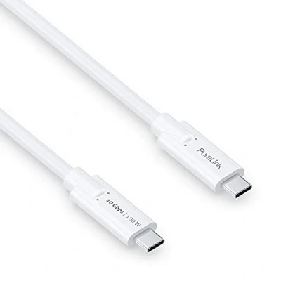 Immagine di PureLink cavo da USB C a C, 3.1 Gen 2 con trasferimento dati 10 GB/s, bianco, 1,00 m