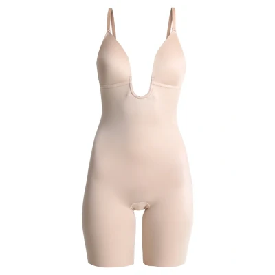 Immagine di Spanx SUIT YOUR Fancy Plunge LOW BACK MID TIGH Body, Donna, Taglia: Medium, Champagne beige