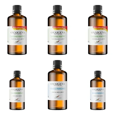 Immagine di Oxxigena Kit Base Neutra da 5 lt, con Glicerina Vegetale Liquida Pura ≥ 99,5% (3,5 L) + Glicole Propilenico Liquido Puro (1,5 L), 70 VG / 30 PG, 100% Made in Italy, Purezza Farmaceutica Certificata