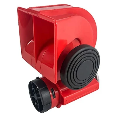 Immagine di QWORK® Clacson Auto, ad aria, Tromba d&#039;aria per auto 12V 150db super forte con compressore, motocicletta, camion, barche
