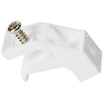 Immagine di Merriway BH04068 Staffe di Supporto per Binario Porta Tende Decorail Integra, Bianco, Pack of 5, Set 5 Pezzi