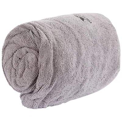 Immagine di Trespass Transfix Asciugamano in microfibra con velcro, 140 x 80 cm, colore: Grigio
