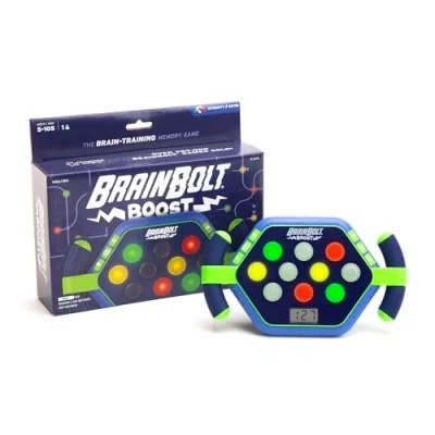 Immagine di Learning Resources BrainBolt Boost, Memoria Elettronica per età 5+, 3 modalità di Gioco, 1 Giocatore, Giochi Viaggio Bambini, EI 8474