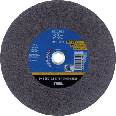 Immagine di PFERD 80 T 350 2,8 K PSF CHOP STEEL/25,4 66323574 Disco di taglio dritto mm 10 pz. Acciaio temprato,