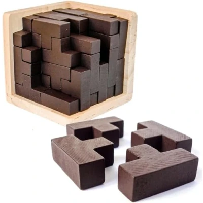 Immagine di Puzzle Rompicapo 3D in Legno di Sharp Brain Zone. Gioco Istruttivo per Bambini e Adulti. Esplora la creatività le Capacità Risoluzione dei Problemi. (Original)