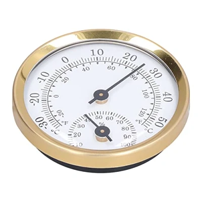 Immagine di Mini Termometro per Interni Igrometro, 2 in 1 Misuratore di Umidità della Temperatura, Uso Domestico Puntatore Durevole Monitor Temperatura Batte