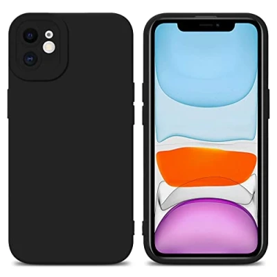 Immagine di Cadorabo Custodia compatibile con Apple iPhone 11 in FLUID NERO Coperchio protettivo silicone TPU flessibile