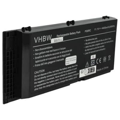 Immagine di vhbw 1x batteria compatibile con Dell Precision M6600, M6800, M4600, M6700, M4700, M4800 notebook (4400mAh, 11,1V, Li Ion)