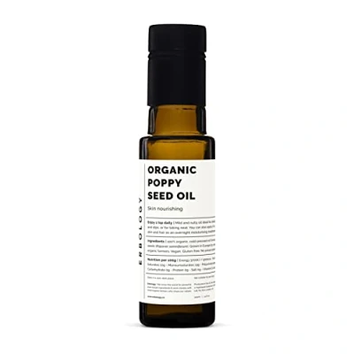 Immagine di Olio di Semi Papavero 100% Bio 100 ml Spremuto a Freddo Qualità Superiore Nutriente per la Pelle Ricco Vitamina E Direttamente dalla Fattoria Non OGM Senza Additivi o Conservanti