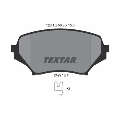 Immagine di TEXTAR 2429701 Kit pastiglie freno Non predisposto per contatto segnalazione usura MAZDA: MX 5 3