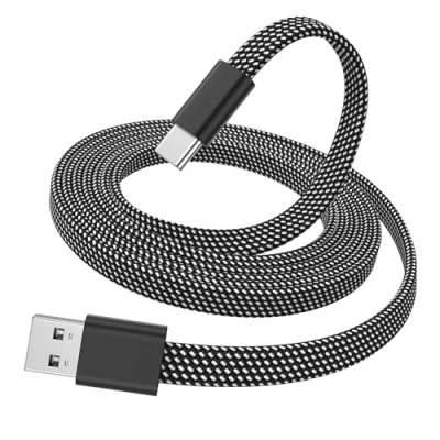 Immagine di Magtame cavo da USB a C, 1,5 m, piatto, retrattile, di ricarica rapida tipo flessibile C compatibile per Phone 15 Pro Max, Samsung, Pad