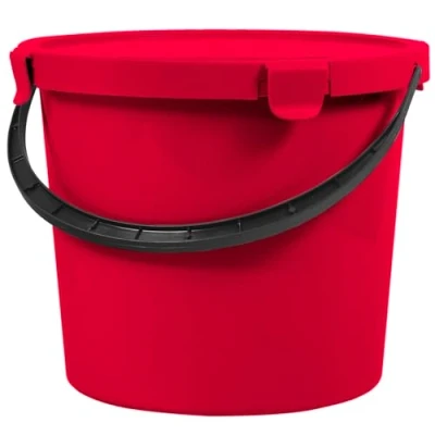 Immagine di Plast Team Secchio Berry con coperchio, 10 l, colore rosso