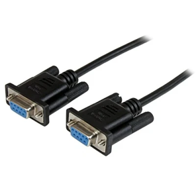 Immagine di StarTech.com Cavo Seriale RS232, DB9 Femmina a Femmina, Null Modem 9 pin F/F colore nero da 1m