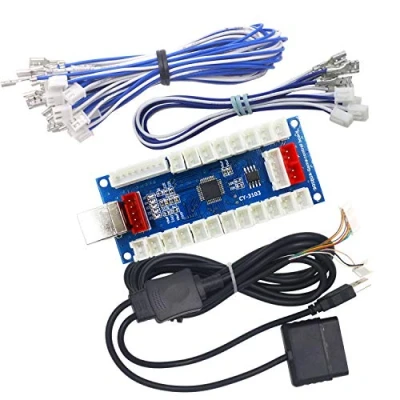 Immagine di SJ@JX Arcade Controller Zero Delay Encoder PCB Board DIY Kit Joystick Button 5V Power for PC Raspberry Pi Android PS2 PS3