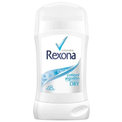 Immagine di Rexona Donne Cotton Dry Deoststick, confezione da 3 (3 x 40 ml)