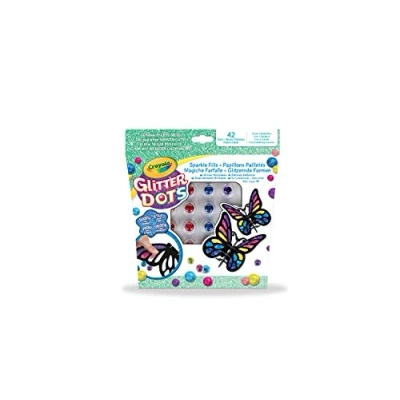 Immagine di CRAYOLA Glitter Dots Set Magiche Farfalle, per Creare Scintillanti Mosaici con Il Modellabile, attività Creativa e Idea Regalo, 04 1083