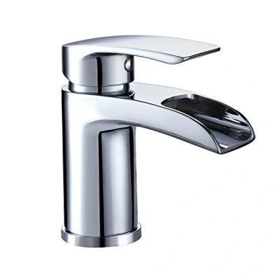 Immagine di rubinetto Miscelatore per lavabo rettangolare monocomando bagno cromato NT08B