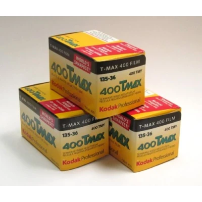 Immagine di Kodak T Max 400, confezione da 3 rullini 36 scatti, in bianco e nero