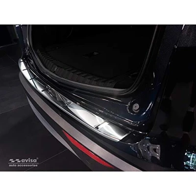 Immagine di Avisa Protezione paraurti Posteriore in Acciaio Inox Compatibile con Alfa Romeo Stelvio 2017 &amp; FL 2020 &#039;Ribs&#039;