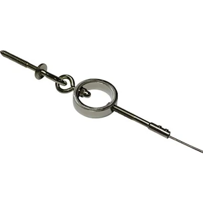 Immagine di GARDINIA Set con Cavo Per Tende ad Anello, 1 via, Alcove, Lunghezza: 5 metri, Metallo, Cromato