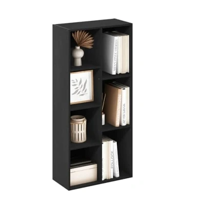 Immagine di Furinno Luder 7 Cube Scaffale aperto reversibile, colore: legno nero