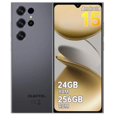 Immagine di OUKITEL C61 PRO Smartphone Android 15 6,88&quot; HD+ In Cell 90Hz Cellulare 24(8+16) GB RAM + 256GB ROM/TF 1TB 5150mAh, 13MP+5MP 4G Dual SIM Cellulari e NFC/Face ID/Fingerprint/OTG Nero