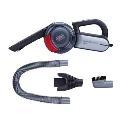 Immagine di BLACK+DECKER PV1200AV XJ Aspirapolvere Auto Potente con Bocchetta Flessibile ed Estendibile Integrata, Doppio Sistema di Filtraggio, Capacità 440 ml 12 V 11 W